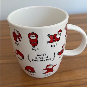 MAGENTA Designer Collection Santa's 12 Days of Christmas Yoga Ceramic Mug Whimsy